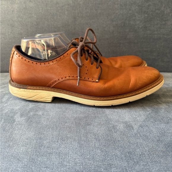 Cole Haan Other - Cole Haan Men’s Go To Plain Toe Brown Leather Lace Up Oxfords 11M Dressy Career